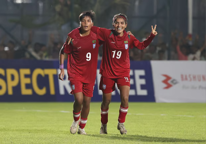 তৃষ্ণার জোড়া গোলে আবারও ভুটানকে হারাল বাংলাদেশ