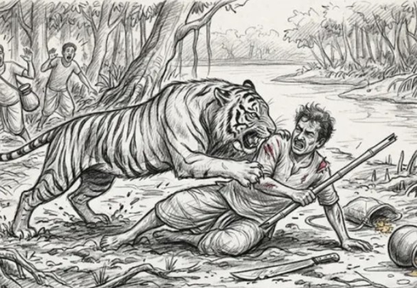সাতক্ষীরায় সুন্দরবনে বাঘের আক্রমণে মৌয়াল আহত